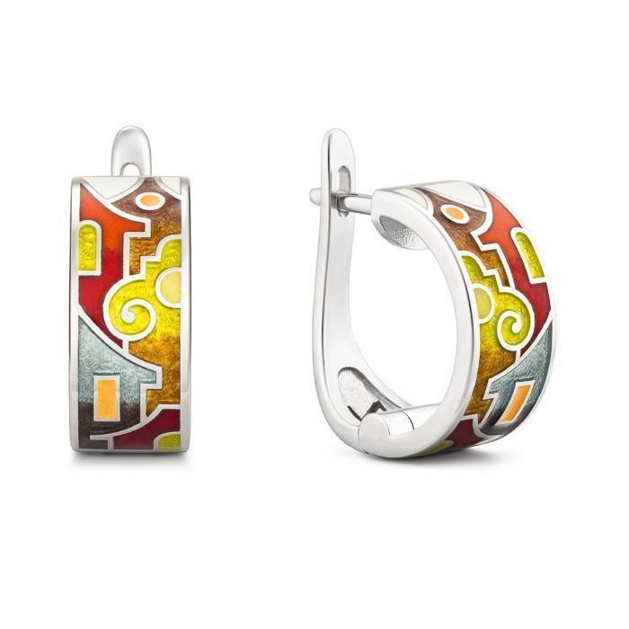 Mindjuse "Houses".Srebro 925,emajl.Ručno rađeni .