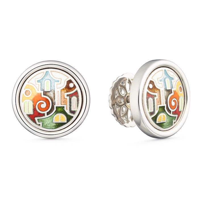 Mindjuse "Talinn".Srebro 925,emajl.Ručno rađeni .