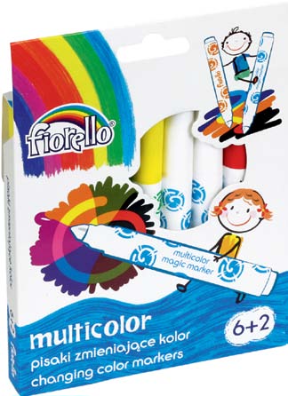 FLOMASTERI KOJI MIJENJAJU BOJE 6 BOJA + 2 MAGIČNA