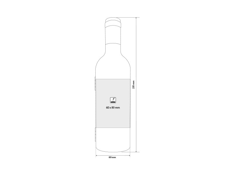 Vinski set u obliku flaše -CABERNET-